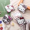Seria Sanrio Hello Kitty Kawaii Kreskówka Anime Ramka Skóra PU Dziewczęce Serce Mini Składane Mini Dwustronne Lustro Prezent Świąteczny