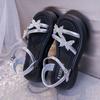 Fashion Crystal Butterfly Women Flats Platform Sandals Casual Shoes Fashion Summer Slippers Luxury 2025 New Trend Open Toe Woman Zapatos
