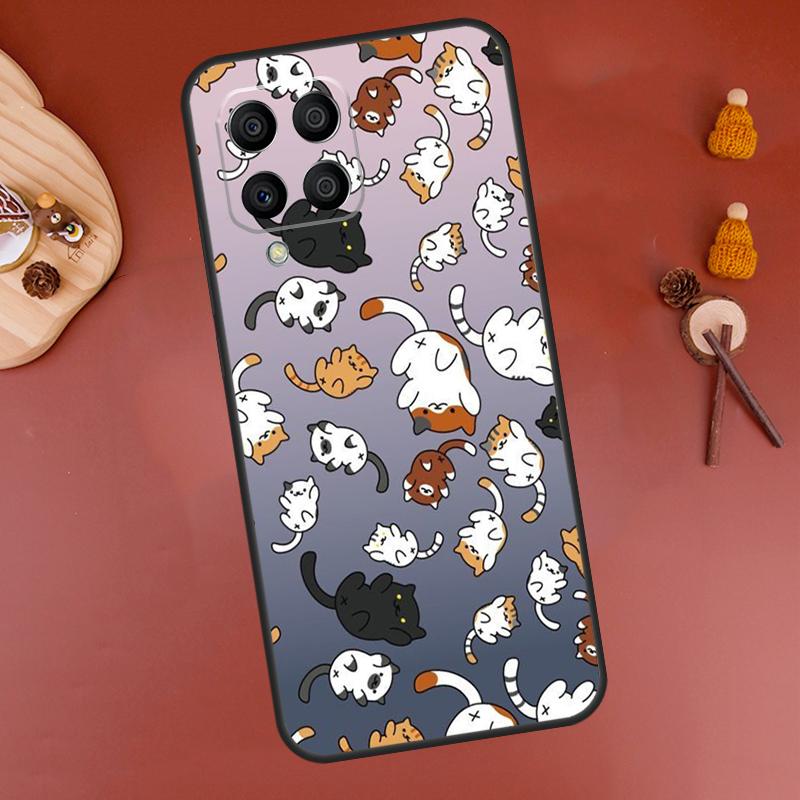 

Cute Cartoon Cat Case For Samsung Galaxy M35 M55 M15 M32 M16 M36 M56 M54 M23 M20 M52 M34 M14 M11 M31 M13 M53 Samsung M55