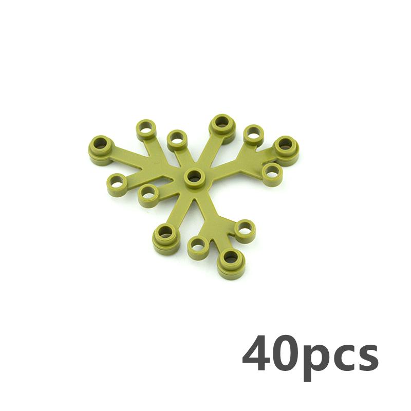 Piante Foglie Mattoncini Casa Giardino Fogliame Accessori Costruzione Fai-da-te Assembla Mattoni 2417 2423 Compatibile con