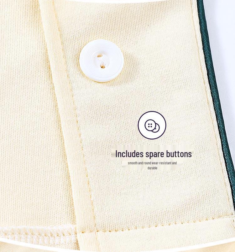 Pigiama da Donna a Maniche Lunghe in Cotone - Cardigan Monocolore per Primavera e Autunno