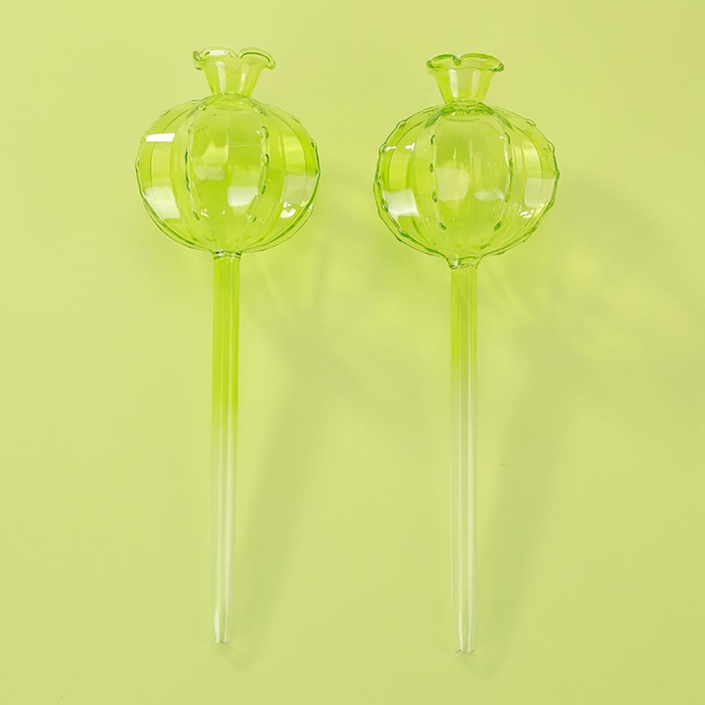 Glass Plant Watering System Device Pomegranate Self Watering Planter Insert Glass Automatic Plant Waterer for Garden