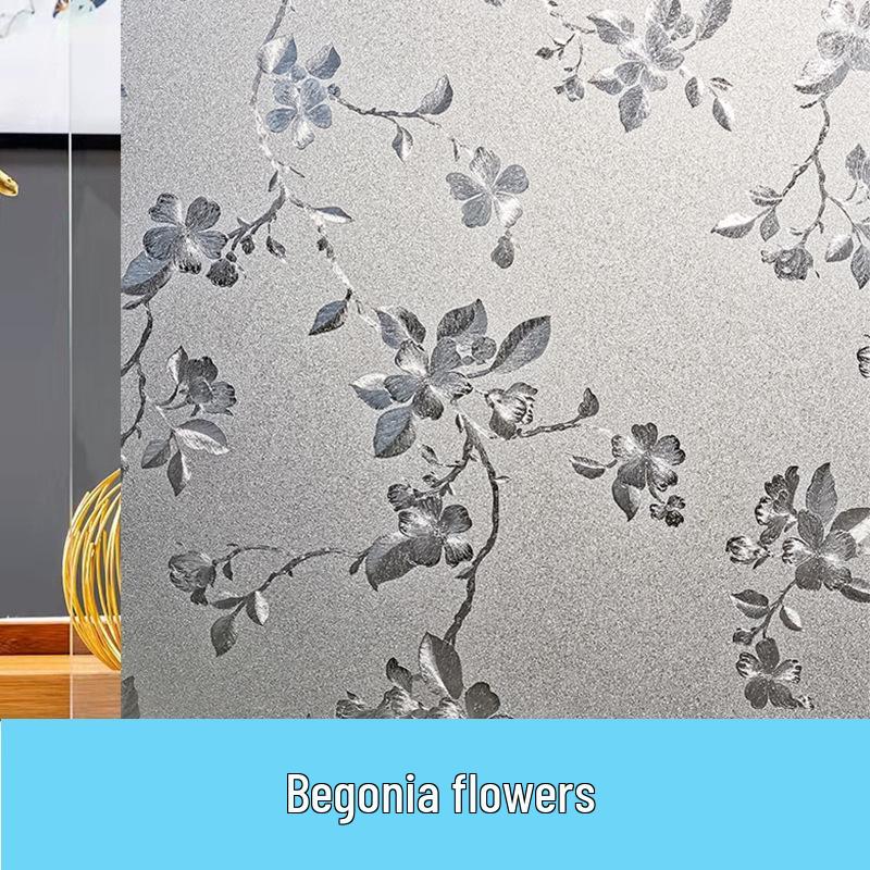 Electrostatic Frosted Glass Sticker for Bathroom Windows - Privacy & Heat Insulation Film
