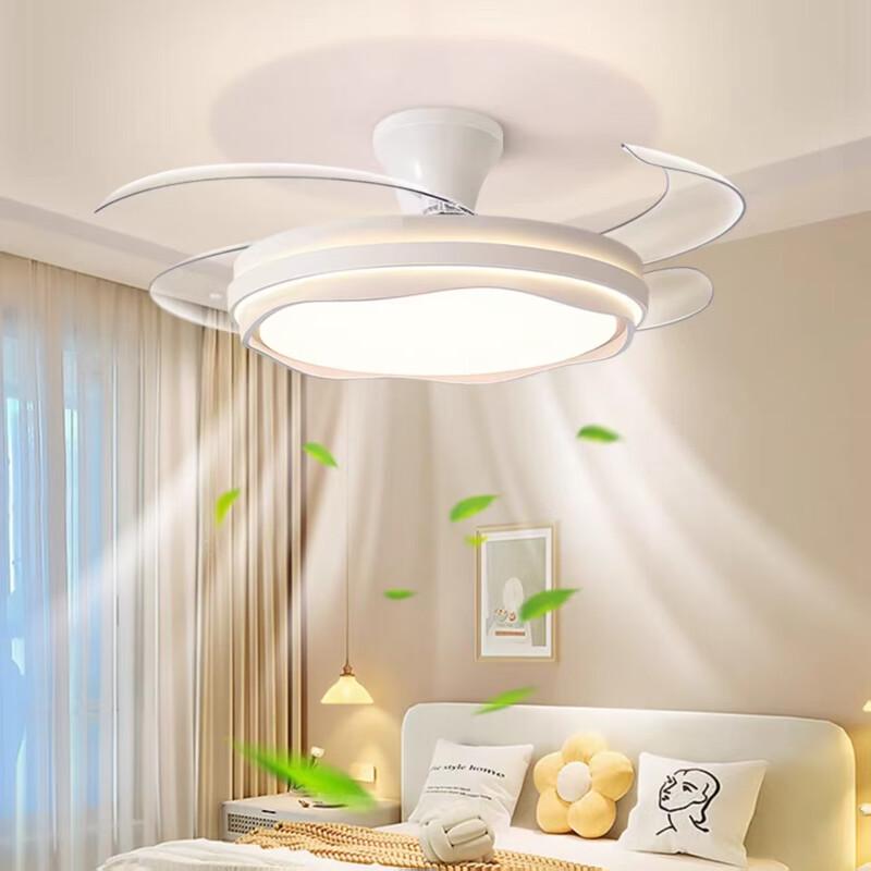 Meng Pao 48-inch Flower Invisible Ceiling Fan Light with Remote