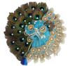 Rochie 0 pentru Laddu Gopal cu Pagdi | Set Poshak Tradițional Krishna Ji | Vastra Bal Gopal cu Acoperământ de Cap Asortat