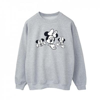 Mens Minnie Mouse Three Faces Sweatshirt