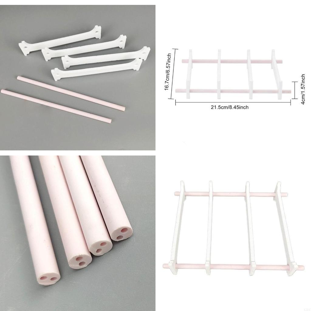 Ceramic Hanging Burning Holder Hanging Burners Holder Ceramic Oven Tool High Temperature Resistant Reusable Pottery Tool X3UC CN