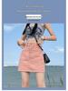 2025 High-Waist Denim Midi Skirt: Spring/Autumn Women's A-Line Bodycon with Anti-Exposure