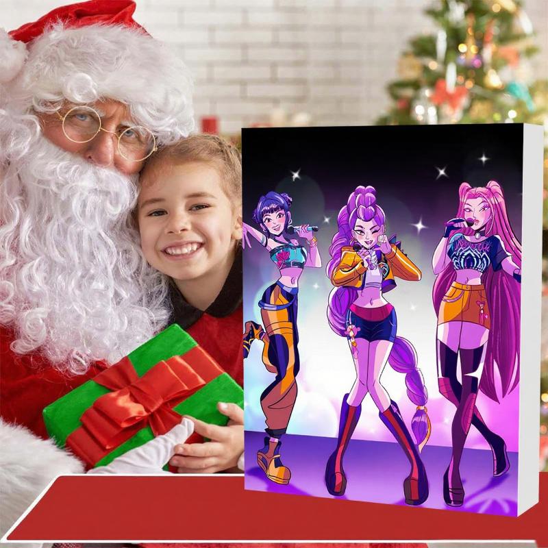 24Pcs Kpop Demon Hunters Figure Blind Box Anime Game Ornament Acrylic Keychain Bag Charm Funny Game Collectibles Gift