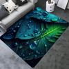 1pc, Living Room Large Rug,Rainforest Leaf Print Rug, Indoor Outdoor Entrance Floor Doormat Quick Dry Kitchen Mat Laundry Room Restroom Foot Mat