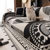 Chenille Ethnic Style Sofa Cover Full Coverage Non-Slip Couch Protector All-Season Universal Couch Camping Blanket Sofa Mat