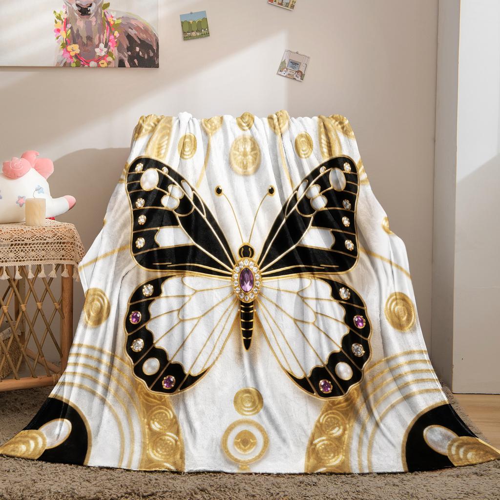 1PC Modern Luxury&Healing Art Bundle Blanket Warm Cozy Portable Flannel Blanket for Home Camping Travel Gift for Girls Boys