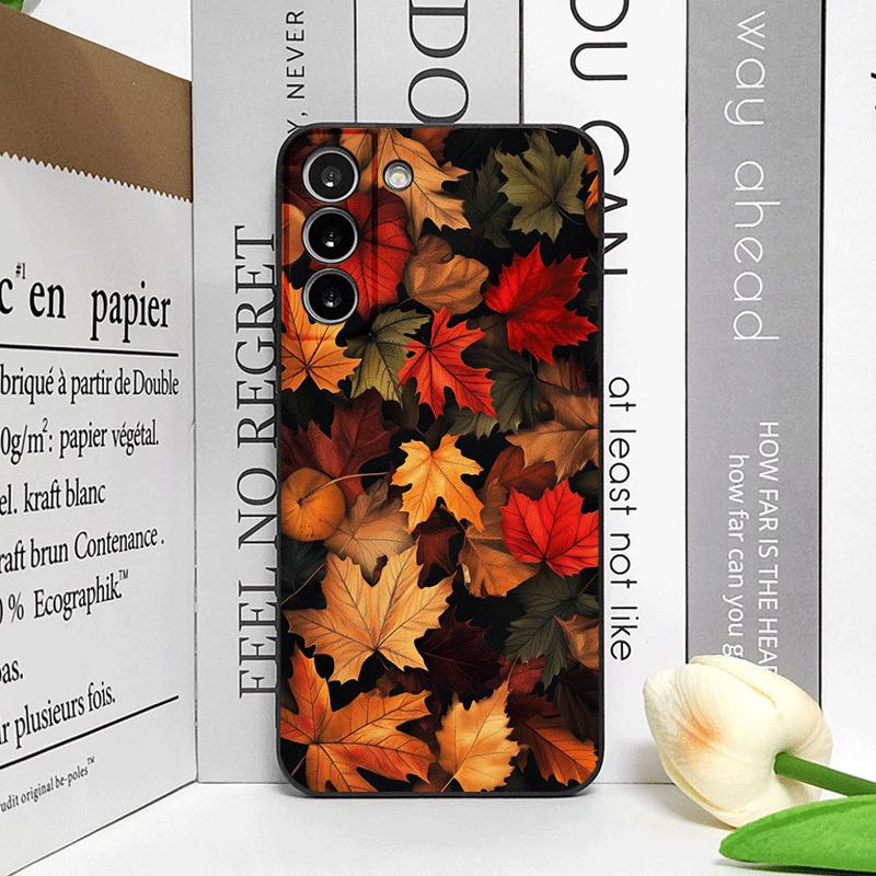 Hand-Painted Autumn Maple Leaf Phone Case for Motorola Moto Edge 50 Fusion 40 30 Neo G34 E14 G75 G85 G54 Pro 5G Soft Cover Art