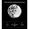 Mechanical Men's Watch Stainless Steel Automatic Skeleton Watch Waterproof Watches for Men Gifts