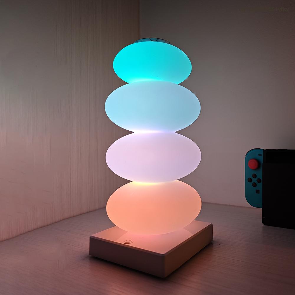 DIY color changing table lamp RGB 16 color LED light touch switch Multi step light Bedroom bedside table decorative light