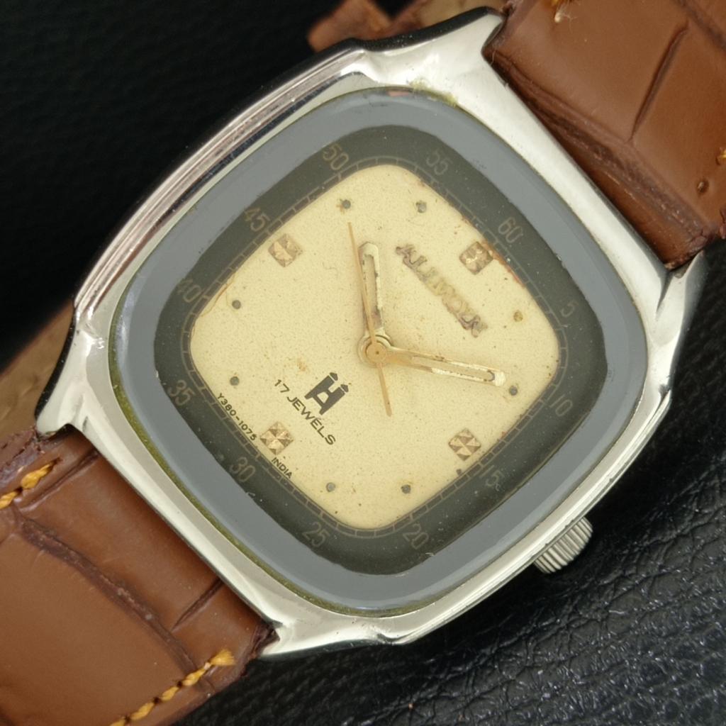 ALLWYN 6300A HAND-WINDING VINTAGE INDIA MENS ORIGINAL DIAL WATCH a706085-1