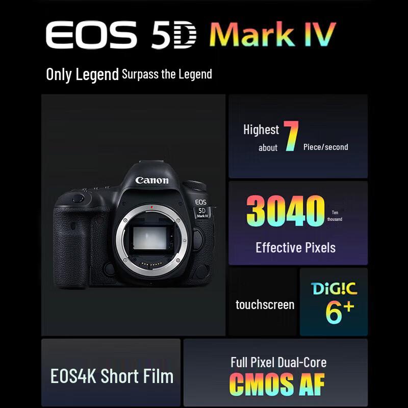 Canon EOS 5D Mark IV Full-Frame DSLR Camera with EF 24-105mm f/4L IS II USM Lens Kit (CN version)