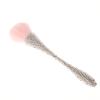 1Pc Nail Dust Brush Rhinestone Bling Handle White For Acrylic Nail Art Cleaning Brush Manicure Tool