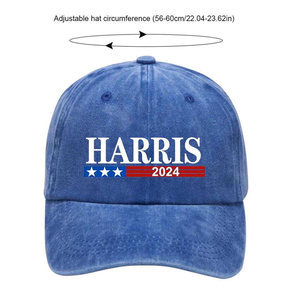 Kamala Harris Tim Walz Waltz Unisex Baseball Cap President Election Distressed Washed Hats Vintage All Seasons Travel Sun Cap