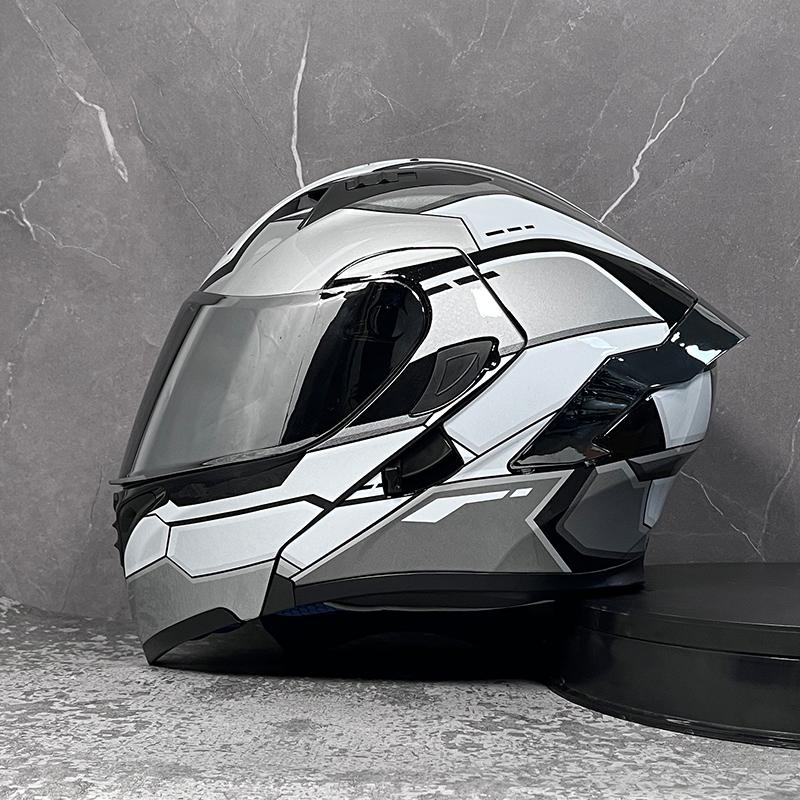 Motorcycle helmets Double Visors Modular Flip Up helmet DOT approved Full face casque moto racing Motocross helmet DOT