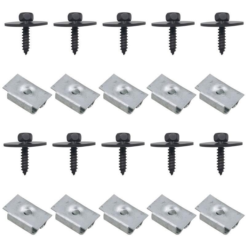 Mercedes-Benz Engine Under Shield and Bumper Fasteners: Screws, Bolts, Nuts, Clips, and Fender Fixing Clips