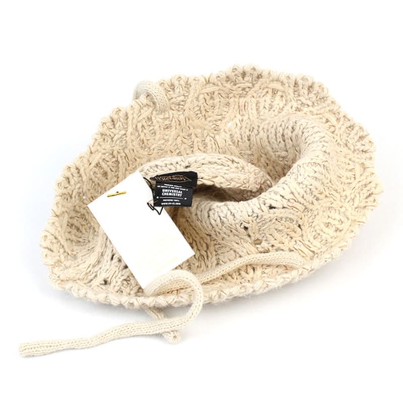 Universelle Chemie Kordel Beige Strick Eimerhut