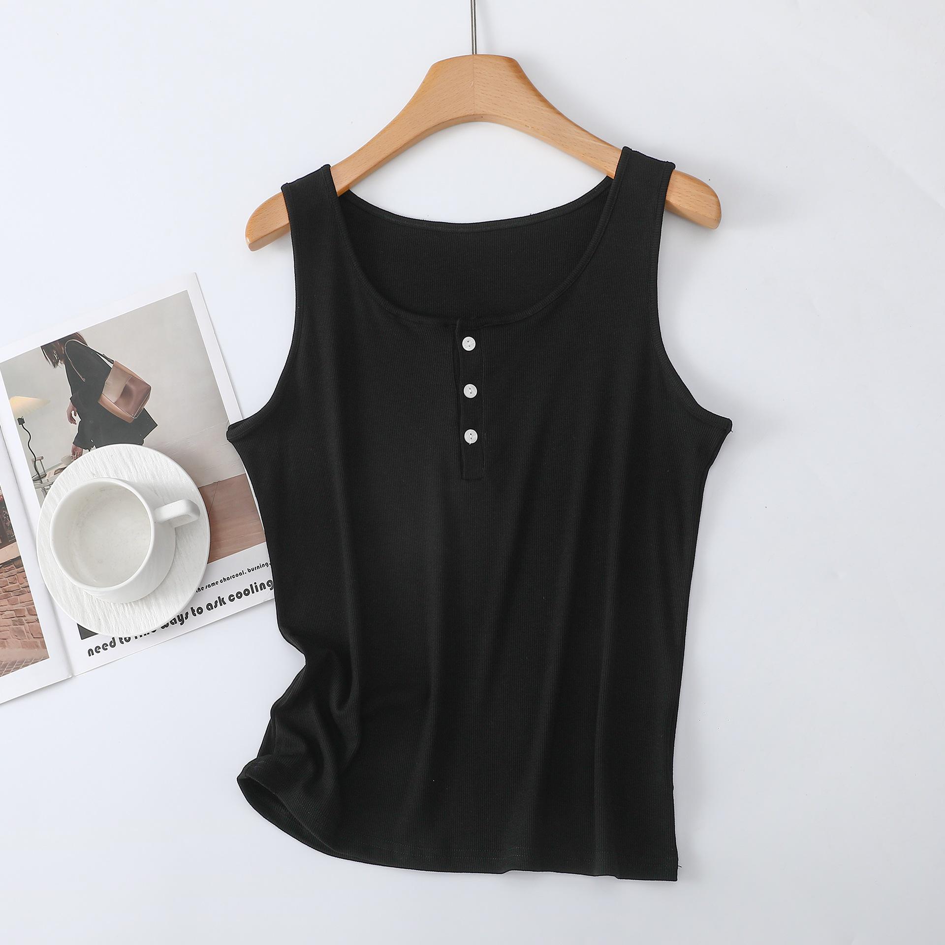

Women s Lyocell Tencel Sleeveless Vest - Round Neck, Armpit Coverage, Versatile Top L (suggested 90-130 jin)