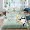 2025 Cartoon Rat King Queen Bedding Set Mouse Rodents Duvet Cover Funny Animal Love Heart Comforter Cover Polyester Quilt Cover