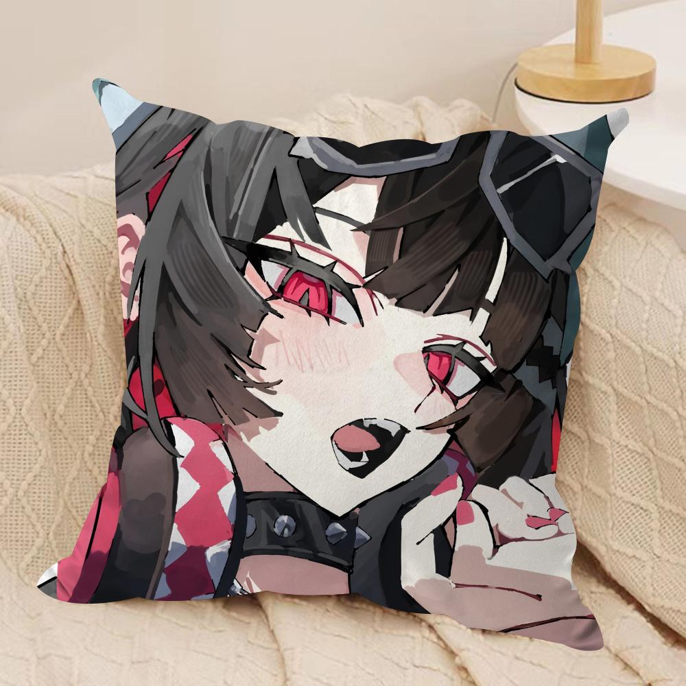 Ellen Joe Zenless Zone Zero Cushion Cover Silky Short Plush Invisible Zipper Dustproof Sofa Pillow Case for Home Decor