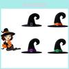 Chapéu de Bruxa de Veludo Acessório de Fantasia de Bruxa Vermelha Para Festa de Halloween