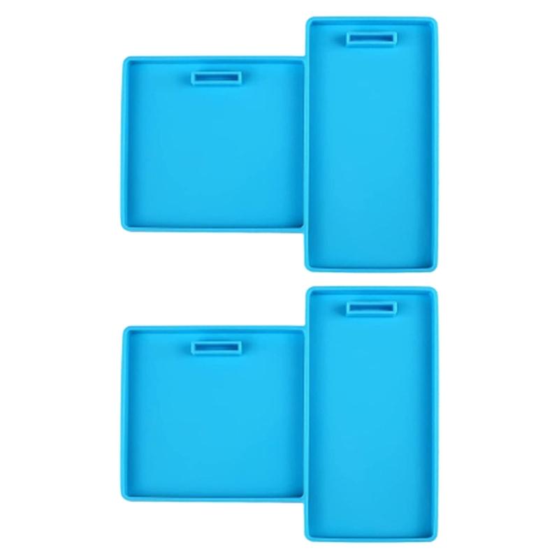 

2 Cavity Silicone Badge Reel Molds Epoxy Resin Silicone Mold for Making Identify Card Holder Badge Holder Craft Project 1