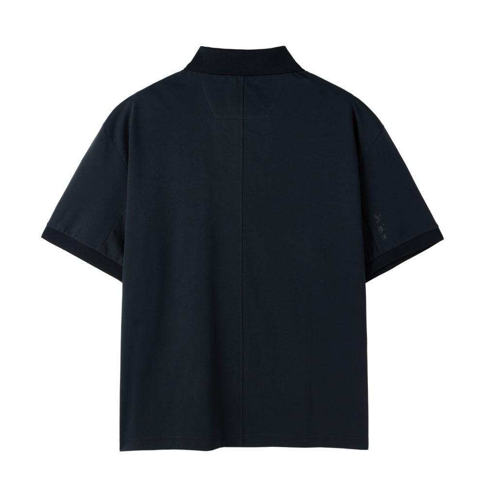 BROMPTON LONDON Supima Collar T-Shirt - Black (P252Mpl130)