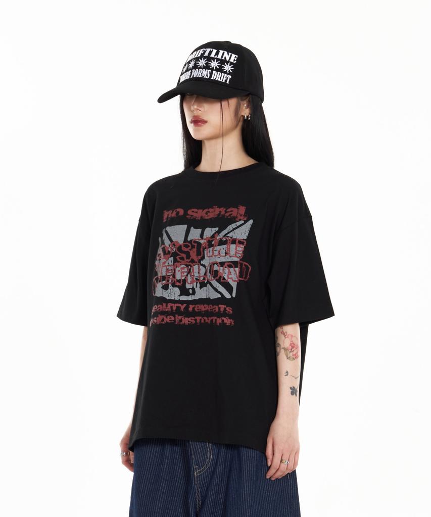 IDWS No Signal T-Shirt Black