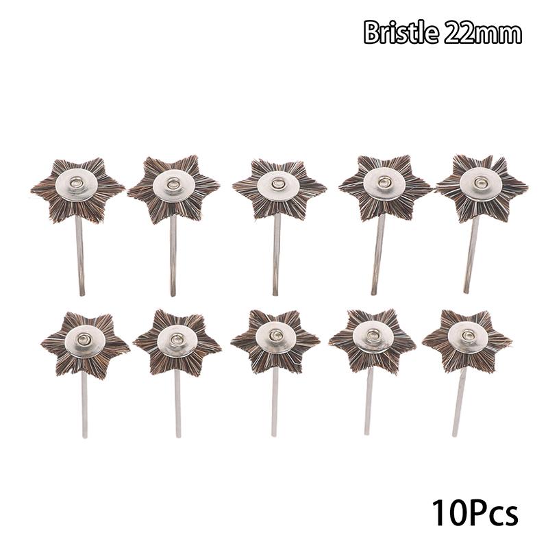 10Pcs Dental High Quality Polishing Hairbrush Wheel Polishing Brushes Dental Laboratory Equipment Materials Supplies
