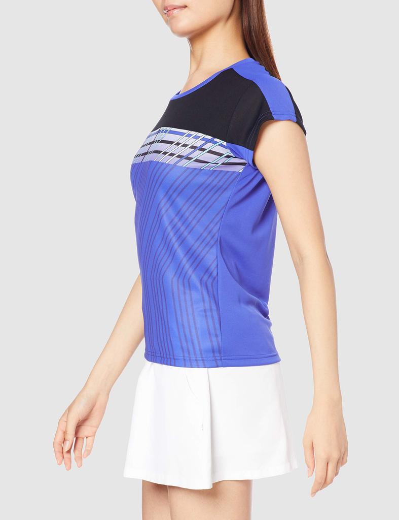 Yonex Kurzarm Spiel Dunkelblau Japanische Größe Small bis Japanische Größe Damenhemd, (112), (gleichwertig Klein)
