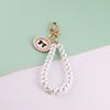 Korean Pearl Keychain & Glass Bead Phone Lanyard Set - Stylish Beaded Bracelet & Car Keychain DIY Kit