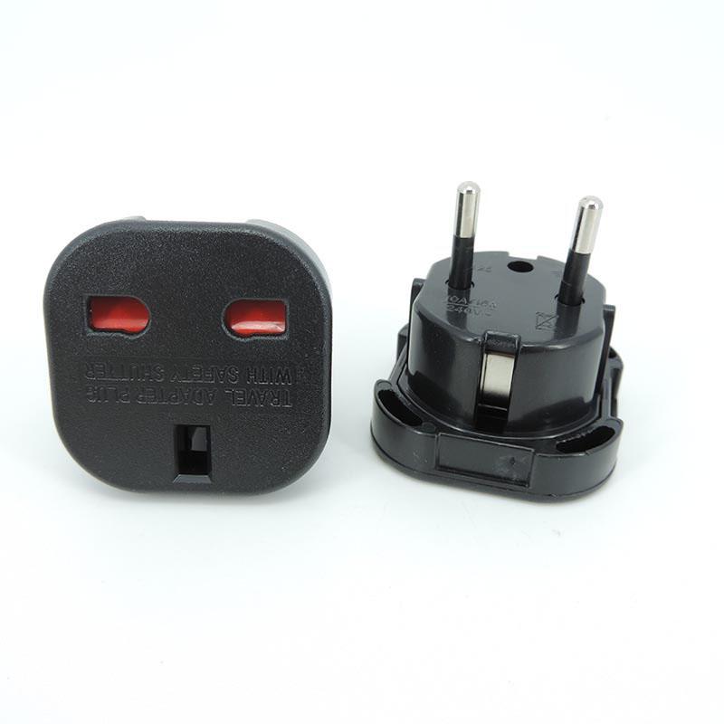1pcs 3pcs EU Universal Plug UK to EU Converter Euro Travel power supply Adapter AC 250V Charger EU Plug British Scoket Outlet