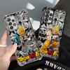 Průhledný kryt pro Samsung Galaxy A16 A35 A36 A52 A17 A24 A33 A15 A13 A21s A26 A25 Roztomilý kreslený anime Saiyan Goku