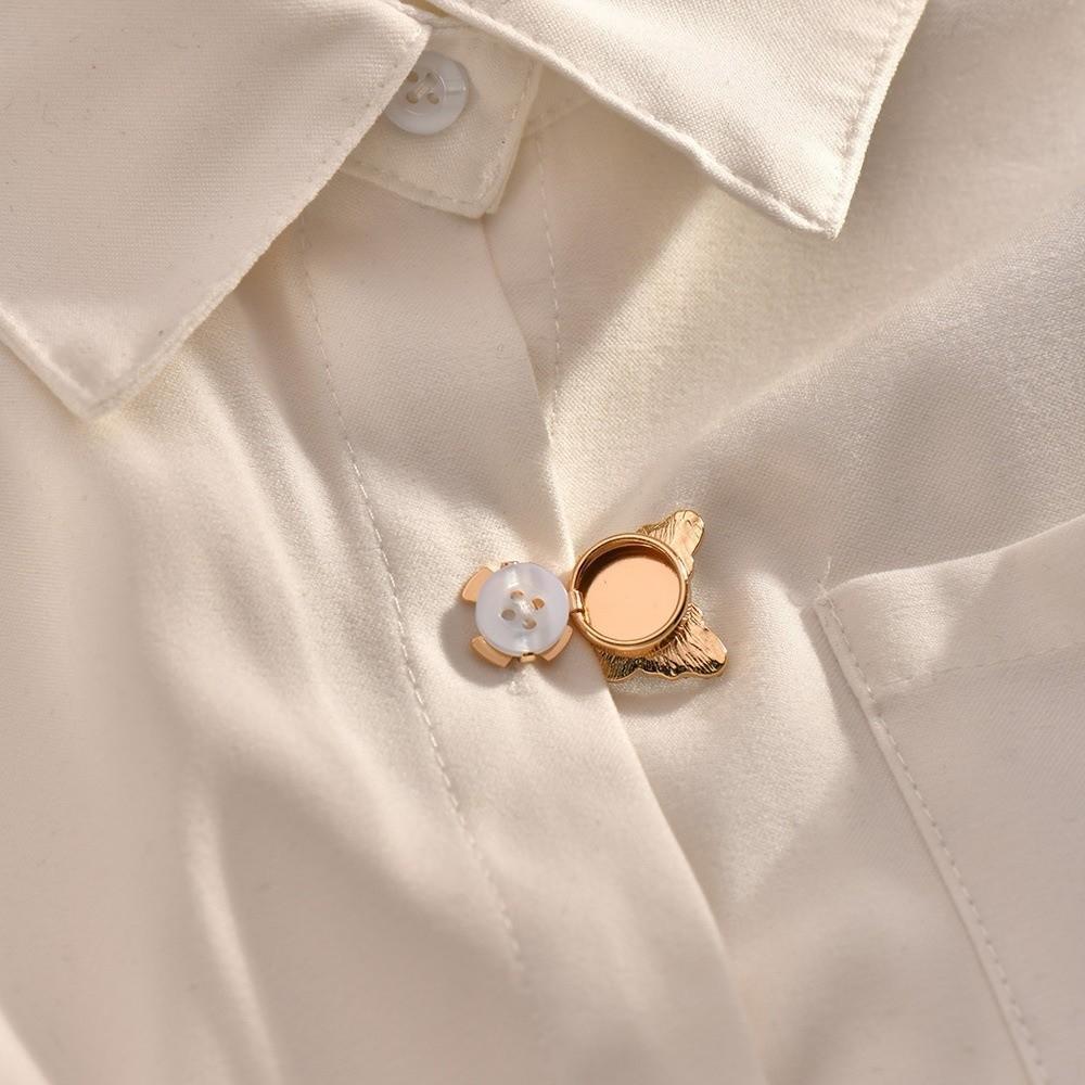 Rhinestone 3D Butterfly Cufflinks Brass Base Button Cover Creative Sleeve Button  Shirt Accessories