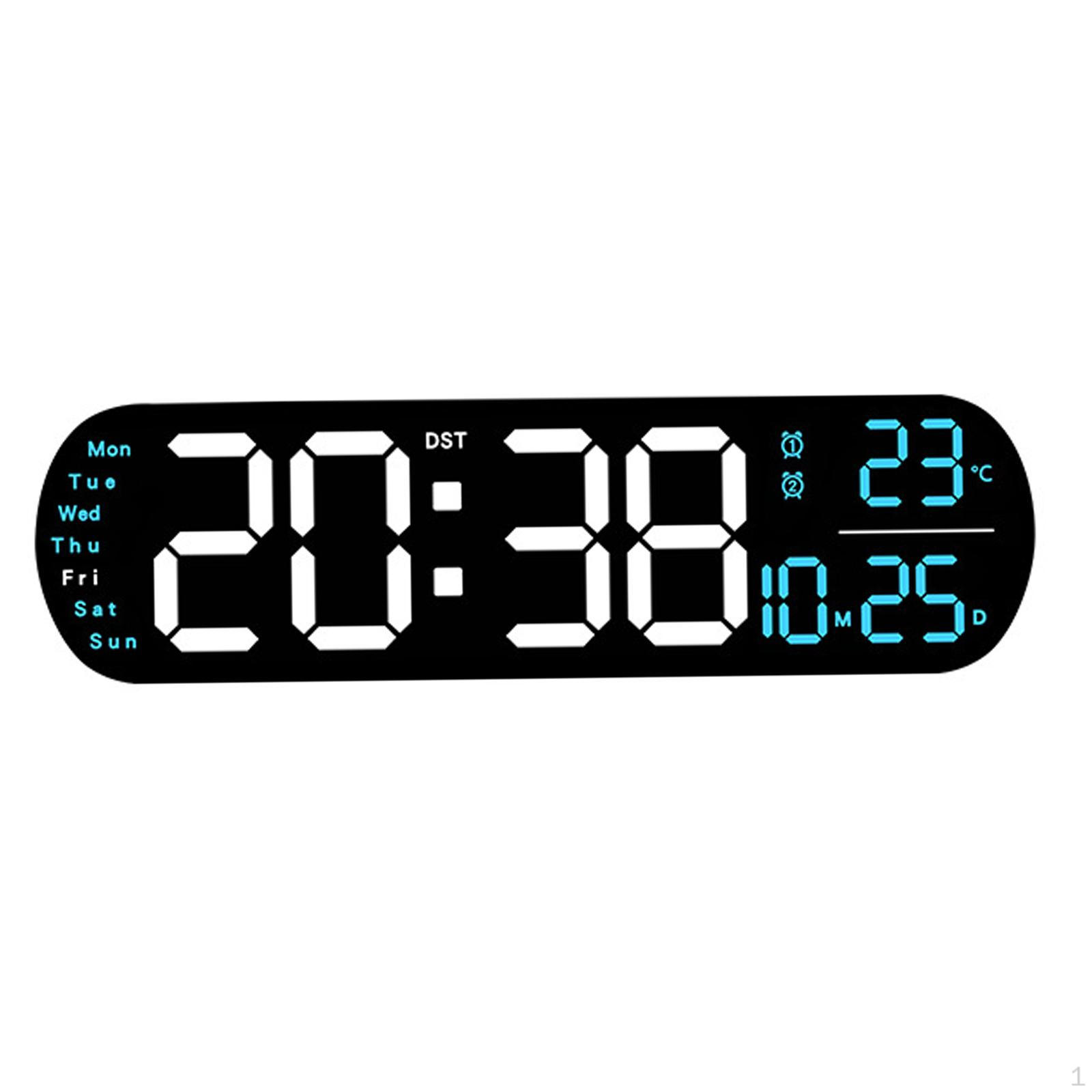 LED Alarm Clock with Control And Temperature Display Blue