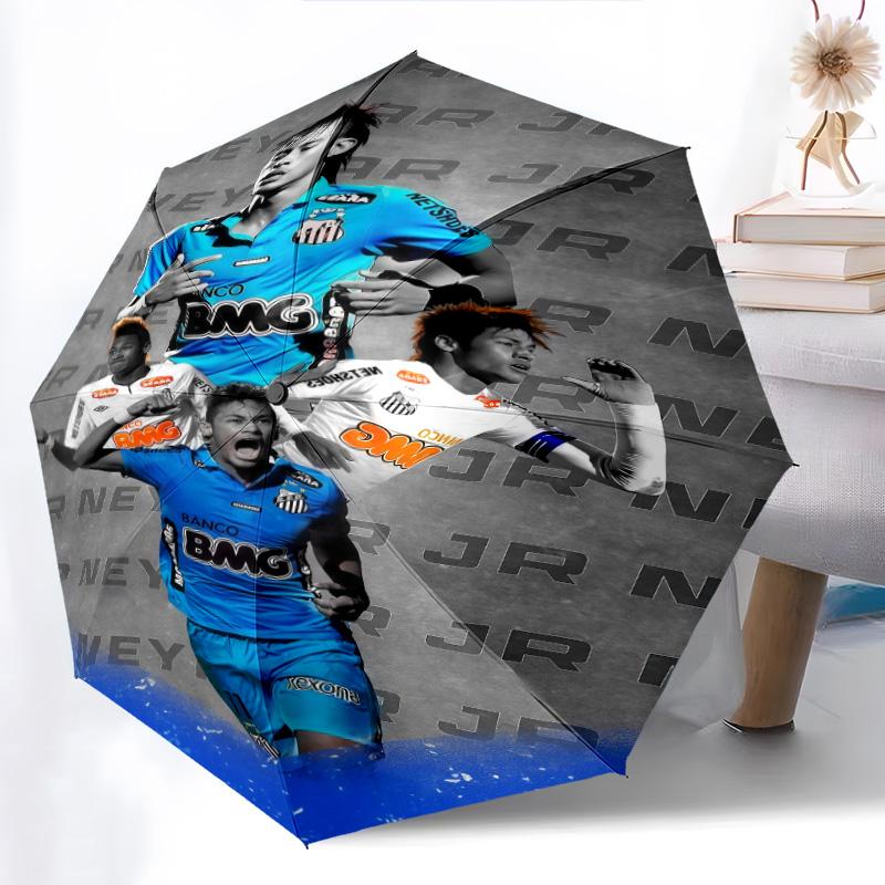 Dynamic Soccer Action Folding umbrella travel Suitable for all seasons outdoor Gift Three folds