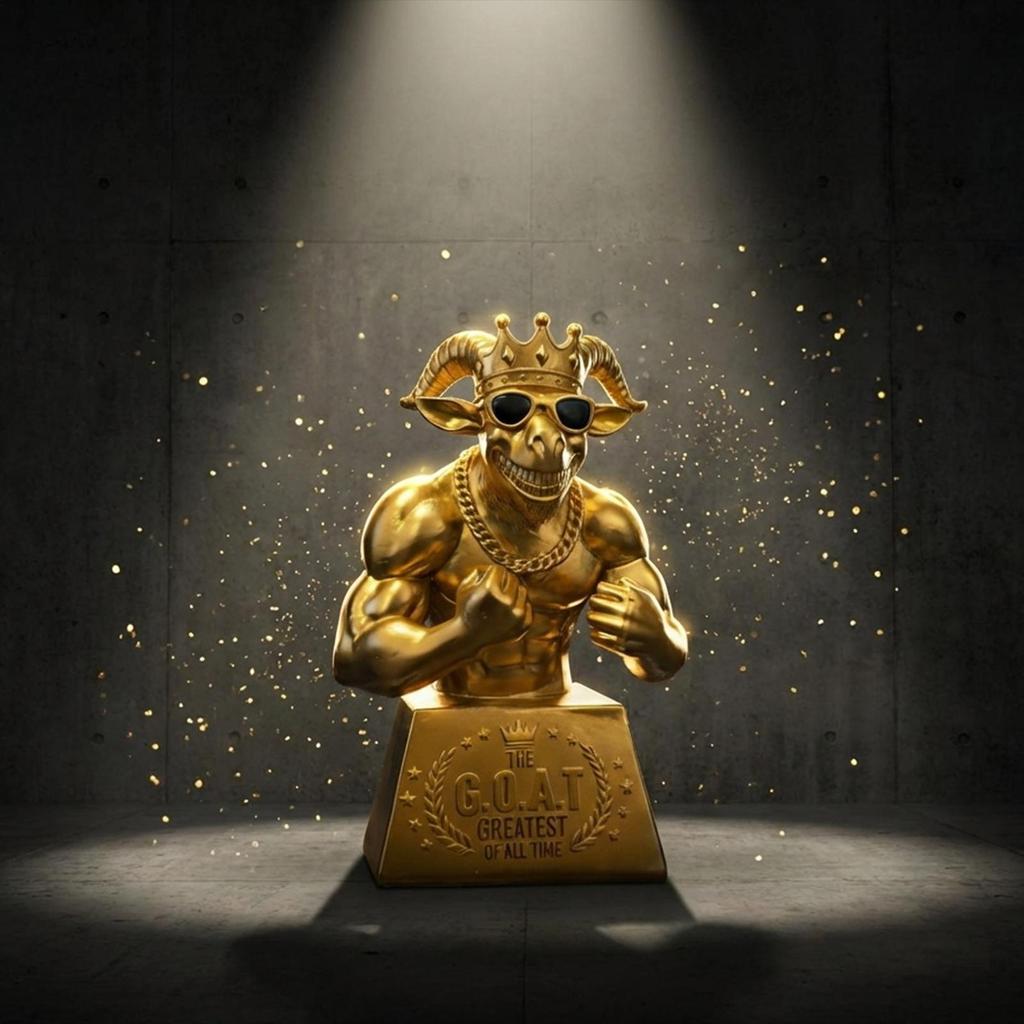Goat Award Muscle Goat Football Player Award Humorous Desk Figurine for Players Winners Athletes Captains League Home Apartment