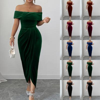 Women's Fashionable And Elegant Strapless Long Dress