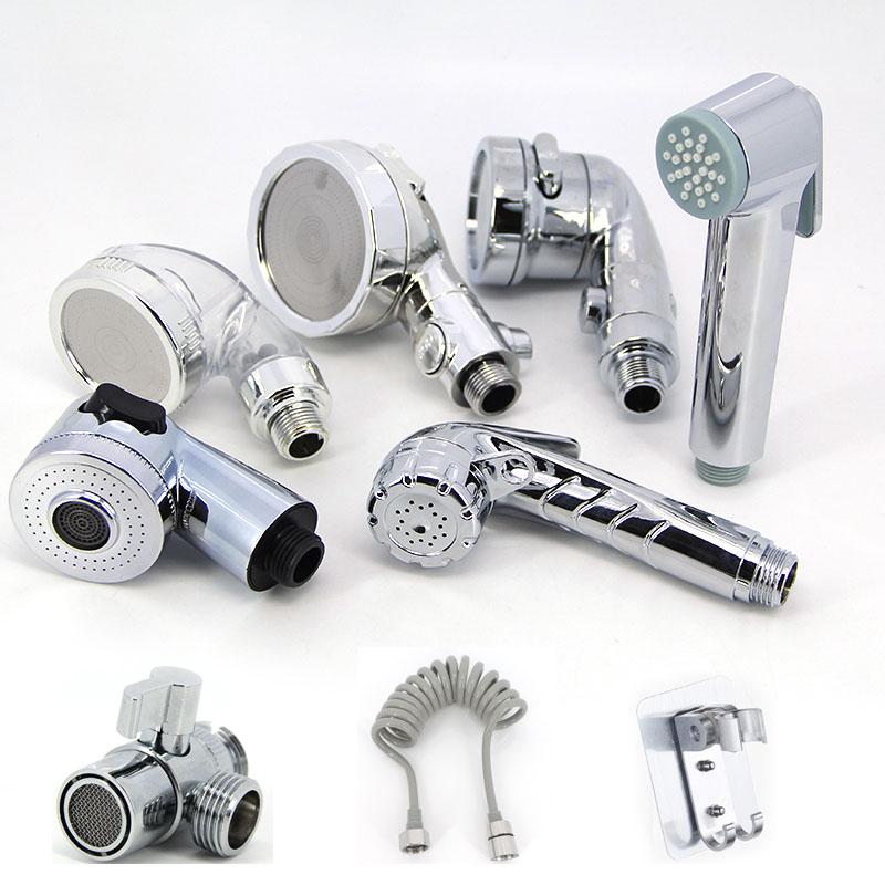 Handheld silver Small Bed Chair Shower Head sprayer Nozzle Hair Salon Shampoo washing water hose 2m 3m baby pet Tool Small