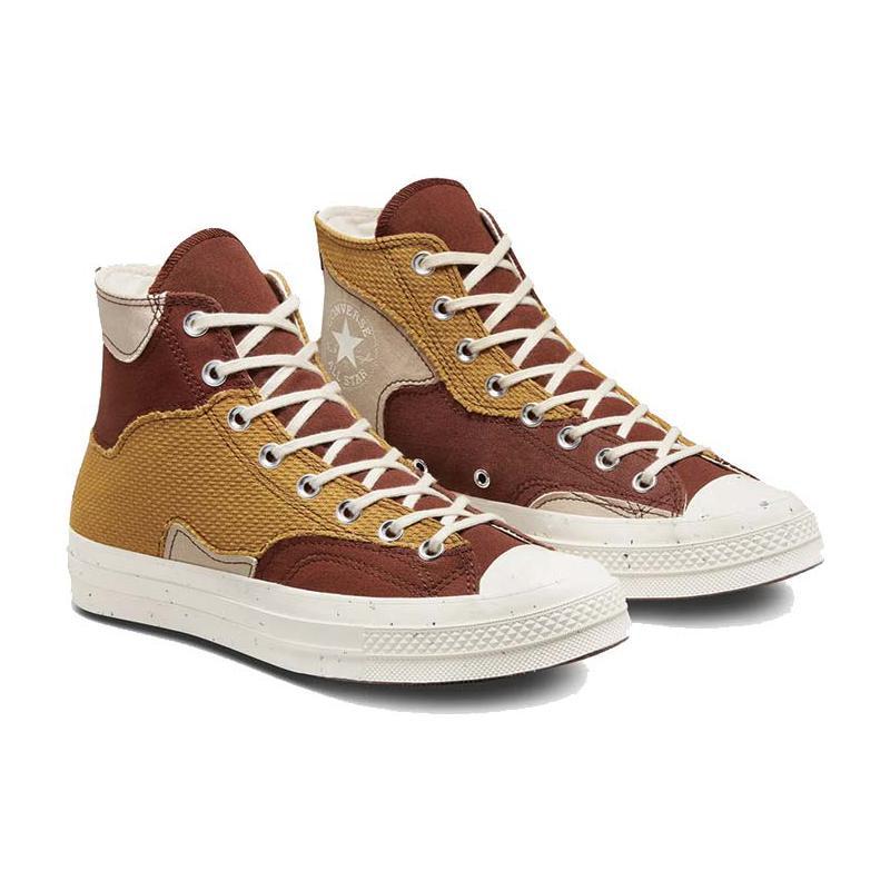 Converse Chuck 70 Bequeme Alltagsschuhe Strapazierfähig und leicht High-Top-Canvas-Schuhe Unisex Kaffee