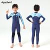 Kids UV Protection Rash Guard Swimsuit Long Sleeve One-Piece Boys Girls Quick Dry Swimwear 2.5mm Thickness