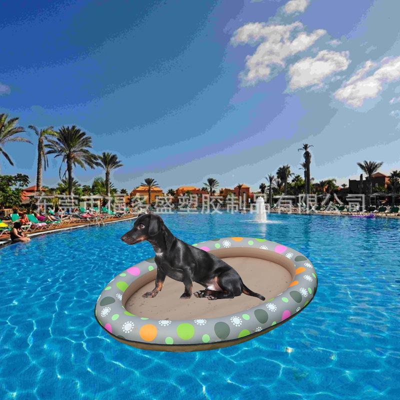 PVC Inflatable Pet Float: Cat & Dog Swimming Ring with Printed Logo - Available In 8 Colors