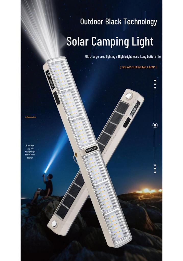 Rechargeable LED Camping and Emergency Light with Long Battery Life - Portable and Convenient for Outdoor Use