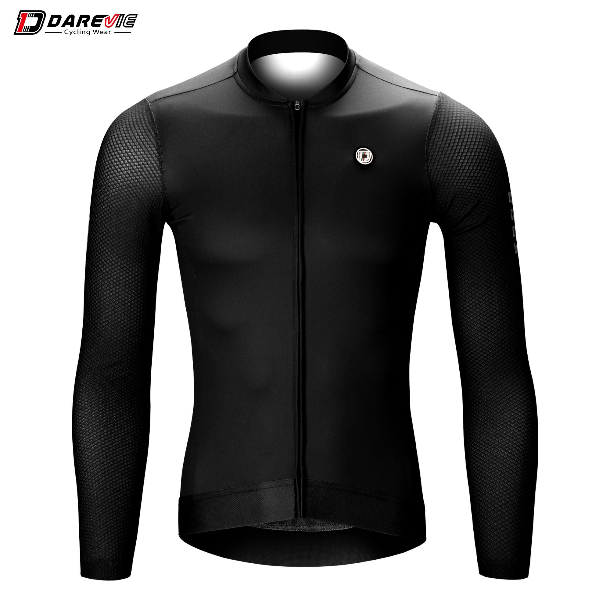 

DAREVIE Cycling Jersey Long Sleeve Pro Aero Small Size 3D Bubble Mesh Cycling Jersey Men Women Breathable Man Cycling Maillot Asia-S