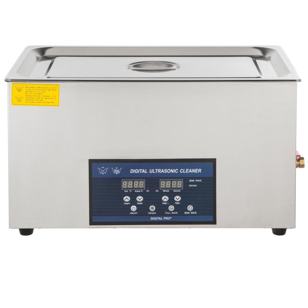 30L Ultrasonic Cleaner Dual Frequency Ultrasonic Cleaning Machine with Heater Jewelry Cleaner for Parts Jewelry Eyeglass Ring Denture Record Circuit